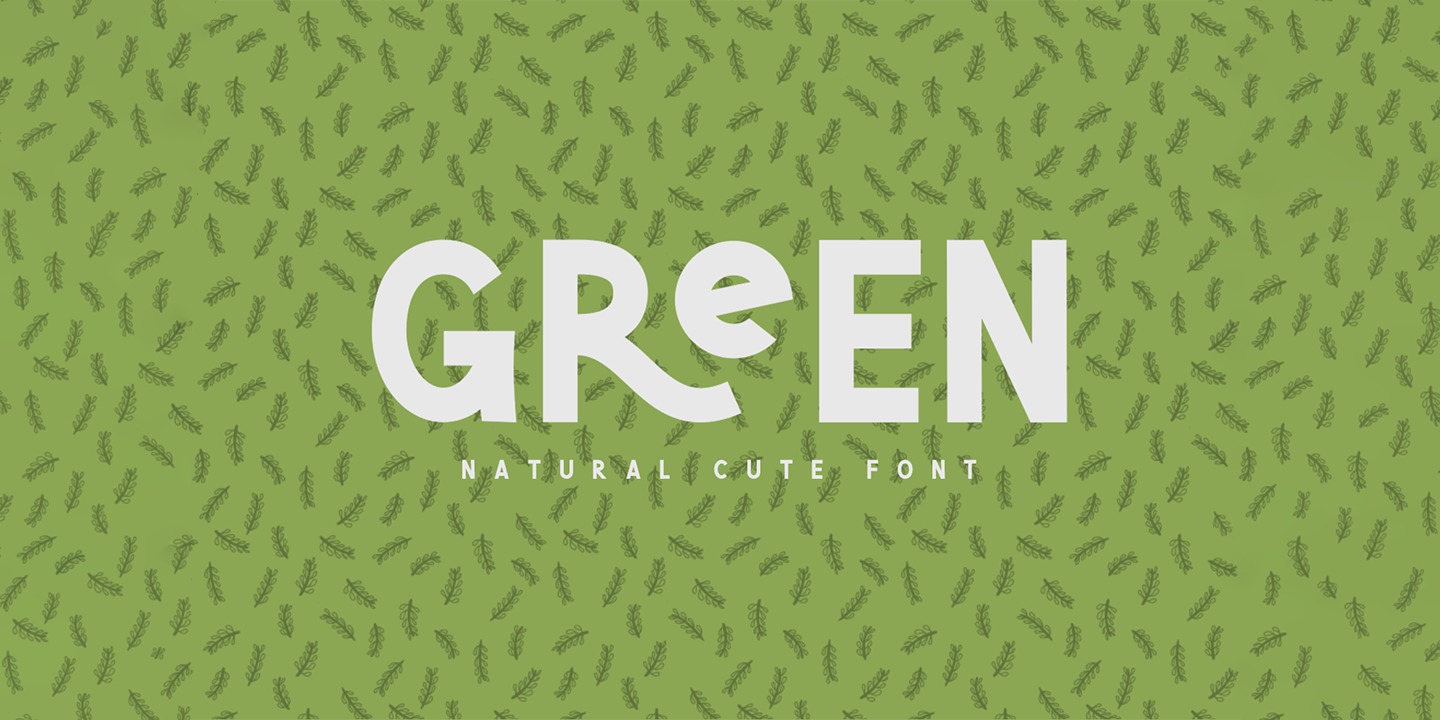 Schriftart Green Narcu